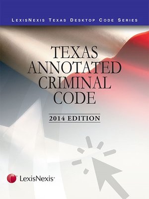 cover image of Texas Annotated Criminal Code